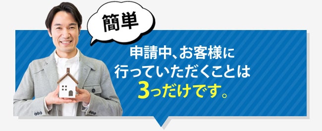 お客様が行う3項目